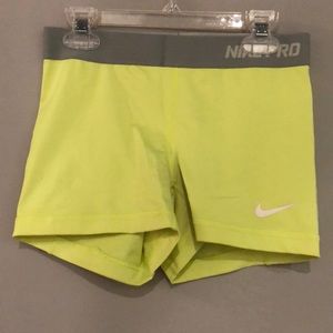 Neon yellow nike pros